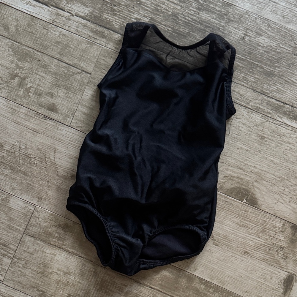 Classic Black Kids Sleeveless Bodysuit